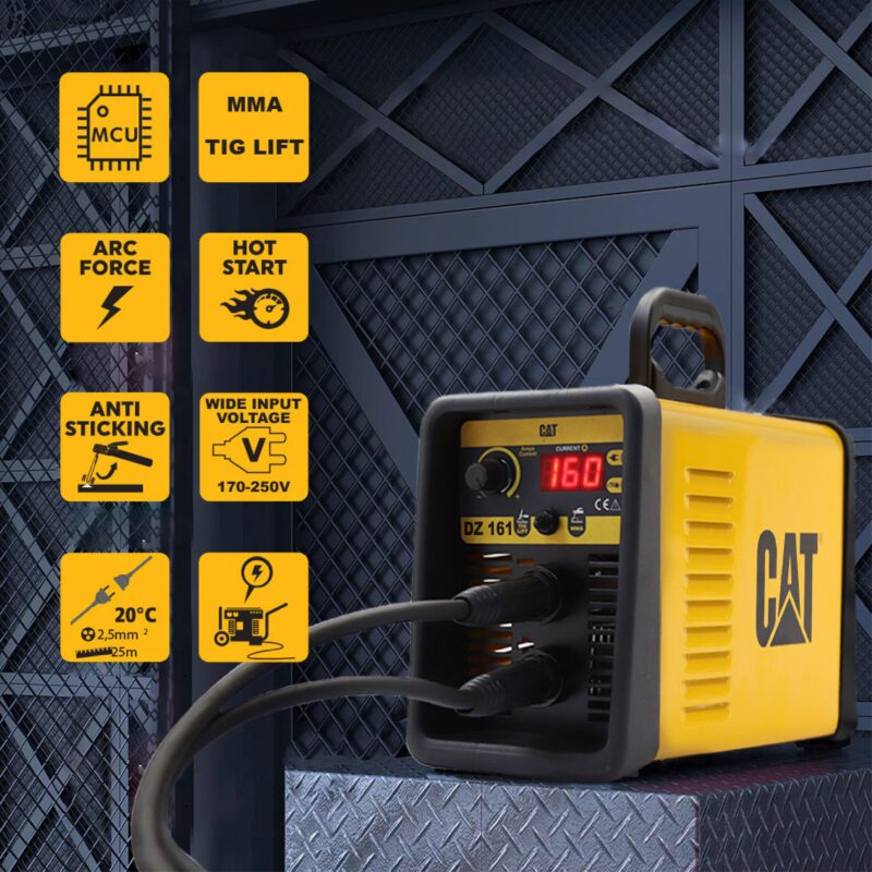 CAT DZ161 160 Amper TIG LIFT/MMA Çanta Tipi Profesyonel Dijital İnverter Kaynak Makinesi - Görsel 4