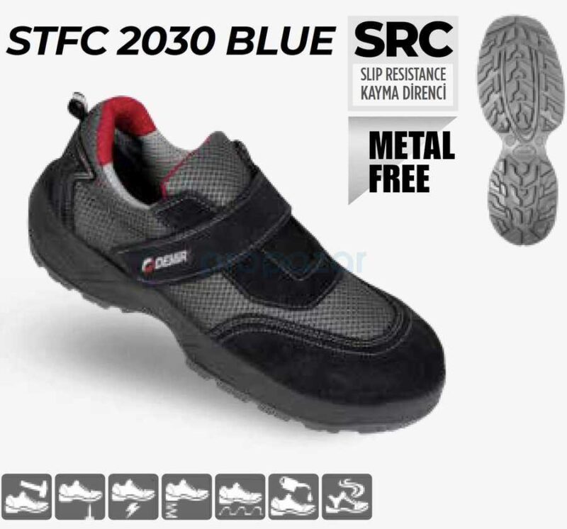 DEMİR STFC 2030 BLUE S1P Kompozit Burun Kevlar Ara Taban Ayakkabı
