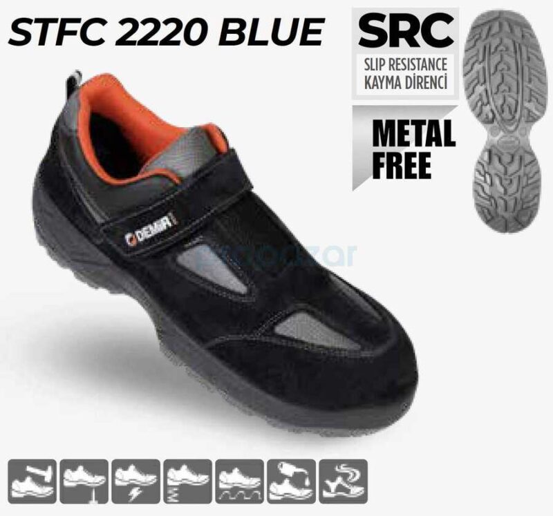DEMİR STFC 2220 BLUE S1P Kompozit Burun Kevlar Ara Taban Ayakkabı