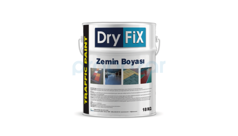 Dryfix TRAFFIC PAINT Zemin Boyası RAL 1023 SARI 18 kg