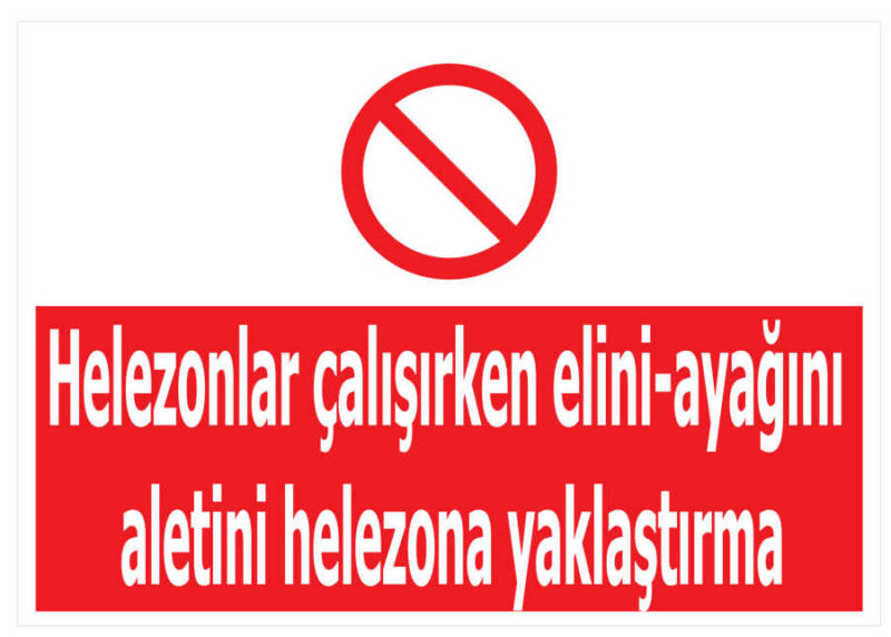 Helezonlar Çalışırken Elini Ayağını Aletini Helezona Yaklaştırma