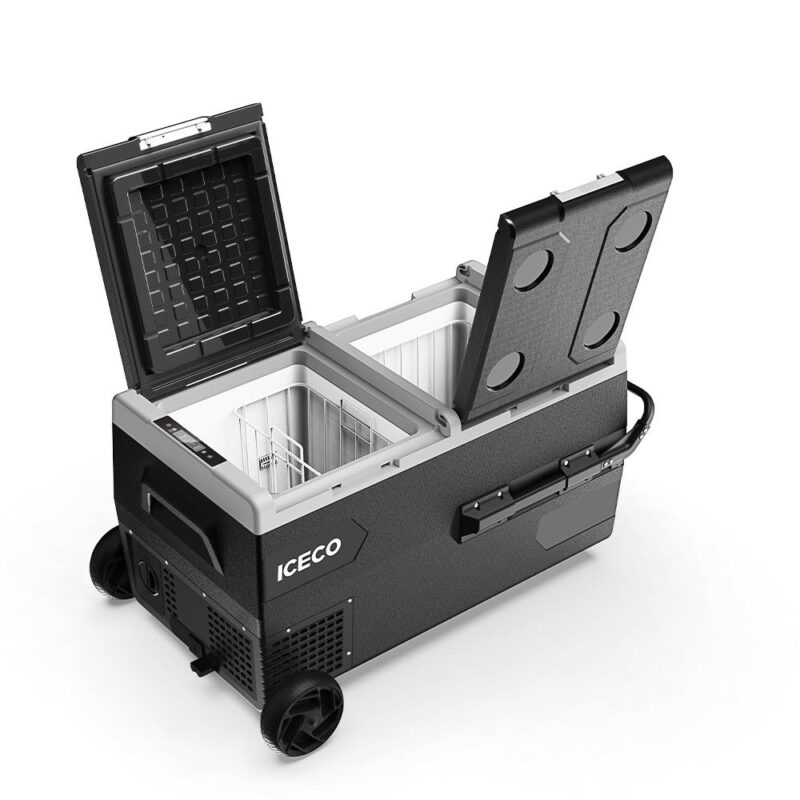 ICECO K95D 12/24Volt 95Lt Akülü/Kablolu/ Çift Bölmeli Kompresörlü Outdoor Oto Buzdolabı/Dondurucu (Akü Dahil Değildir) - Görsel 3