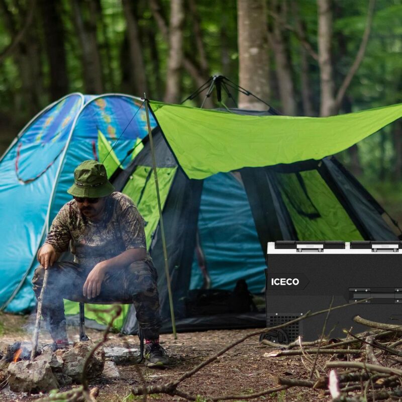 ICECO K95D 12/24Volt 95Lt Akülü/Kablolu/ Çift Bölmeli Kompresörlü Outdoor Oto Buzdolabı/Dondurucu (Akü Dahil Değildir) - Görsel 10