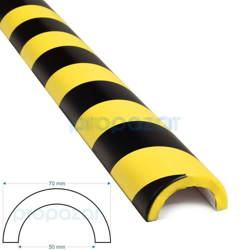 Boru Profil  Koruyucu O1 -  Model : O - 1 Metre - 70X50Mm - Tip : R50 R30