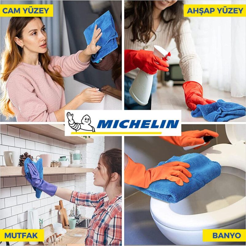 Michelin MC42118 40X30cm Süper Emici Mikrofiber Havlu, 5 Adet - Görsel 4