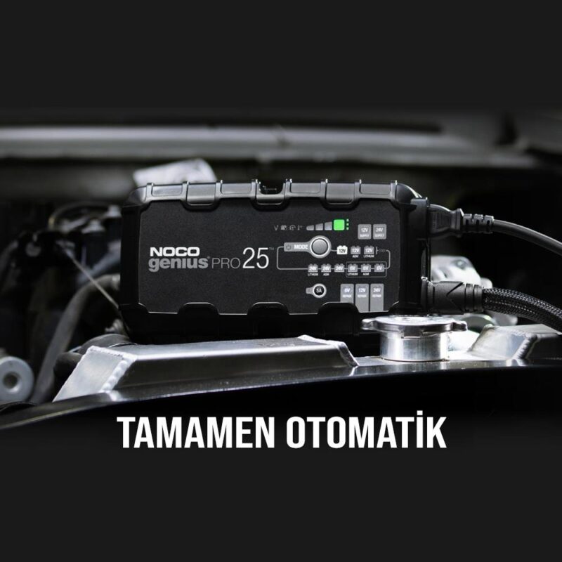 NOCO GENIUSPRO25 6V/12V/24V 1000A Akıllı Akü Şarj ve Akü Bakım/Desülfatör/Power Supply - Görsel 10
