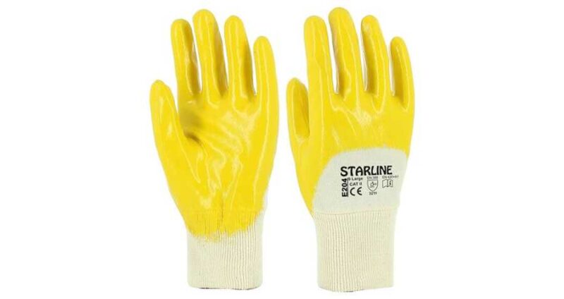 Starline E-204 Sarı Nitril İş Eldiven