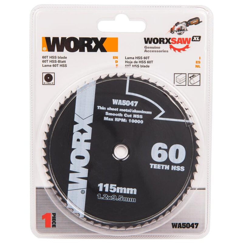 WORX WA5047 115x9,5mm Alüminyum, PVC, Sac Kesme, Daire Testere Bıçağı - Görsel 2