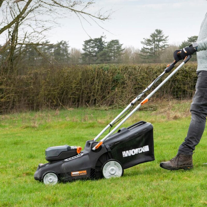 WORX WG737E 40Volt 4.0Ah. Li-ion 37CM Profesyonel Kömürsüz Şarjlı Çim Biçme - Görsel 4