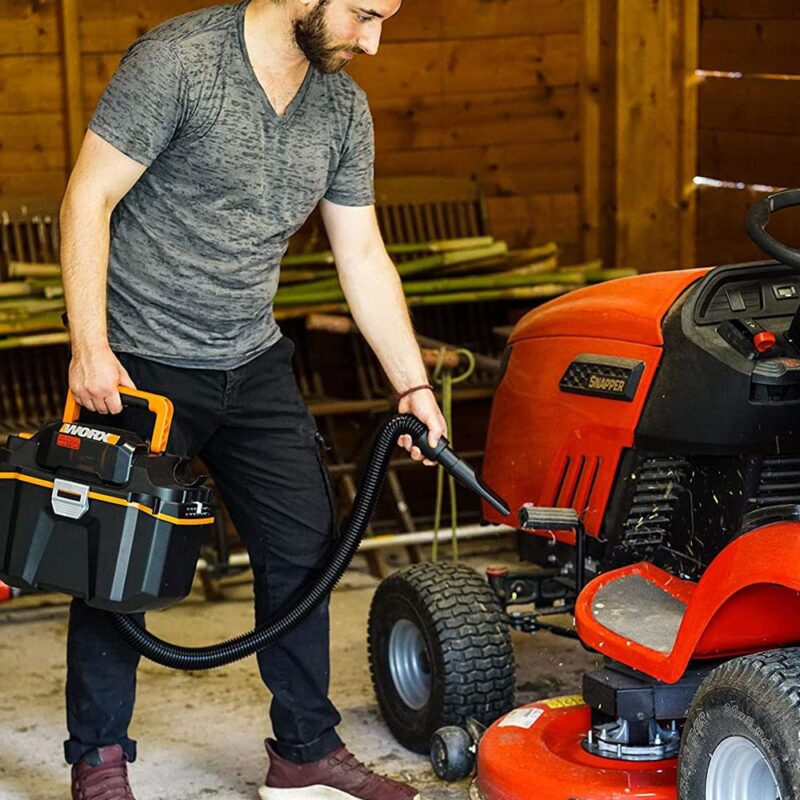 WORX WX031 20Volt 4.0Ah. 200W/16Kpa Li-ion Kömürsüz Flexi Esnek Hortumlu Profesyonel Şarjlı Islak/Kuru Süpürge & Üfleme - Görsel 10