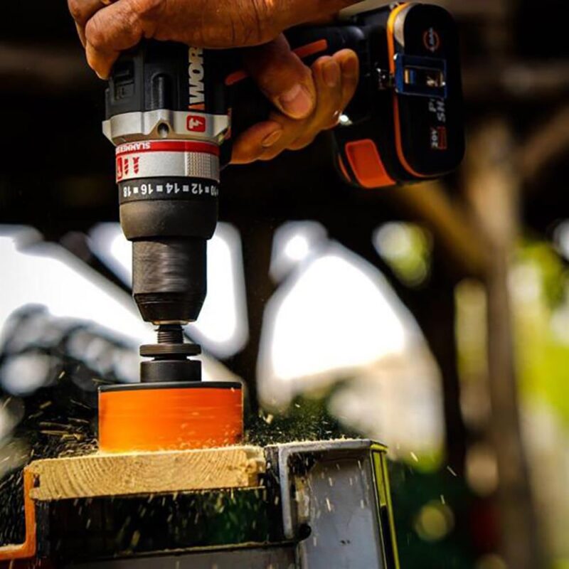 WORX WX354.4 20Volt/4.0Ah Li-ion Çift Akülü Kömürsüz Profesyonel Şarjlı Darbeli Matkap - Görsel 3