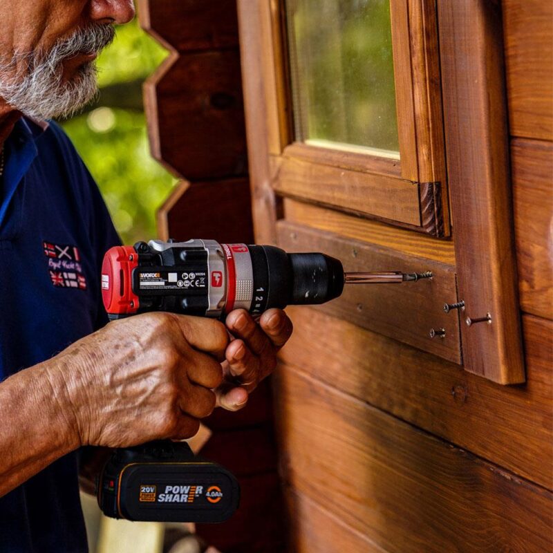 WORX WX354.4 20Volt/4.0Ah Li-ion Çift Akülü Kömürsüz Profesyonel Şarjlı Darbeli Matkap - Görsel 9